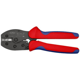 KNIPEX® - PreciForce® Crimpzange brüniert, mit Mehrkomponenten-Hüllen 220 mm 975237