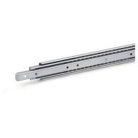 Ganter Norm® - 1460-250-F-2-NI Edelstahl-Teleskopschienen mit Vollauszug, Belastbarkeit bis 1050 N