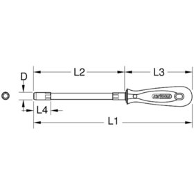 KSTOOLS® - ERGOTORQUE Stecknuss-Schraubendreher, 10mm