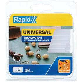 Rapid® - Klebesticks universal transparent ø7 x 90mm 36er Pack, 40107350