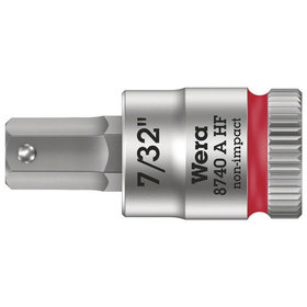 Wera® - 8740 A HF Zyklop Bitnuss 1/4", Haltefunktion für Innensechskant, 7/32" x 28mm