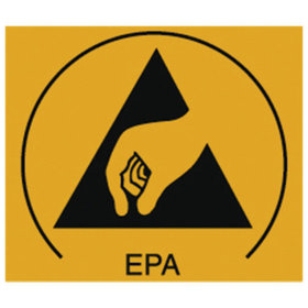 WETEC - EPA-Aufkleber, ESD, Bogen mit 50 Aufklebern