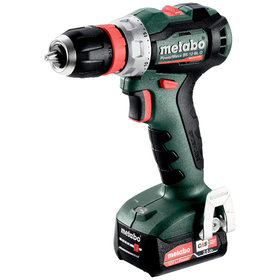 metabo® - Akku-Bohrschrauber PowerMaxx BS 12 BL Q (601045500) metaBOX 118, 12V 2x2Ah Li-Power + SC 30