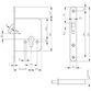 BKS - Schiebetürschloss 0371, mit Zirkelriegel, PZ, D55, F20 x 172 rund, ER