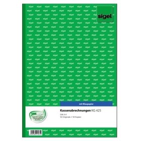 sigel® - Kassenabrechnung KG425 DIN A4 2x50 Blatt