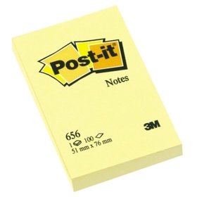 Post-it® - Haftnotiz Notes 656 51x76mm 100 Blatt gelb