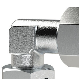 RIEGLER® - Einstellbare Winkel-Verschraubung, Rohr-Außen-Ø 6, Stahl verzinkt
