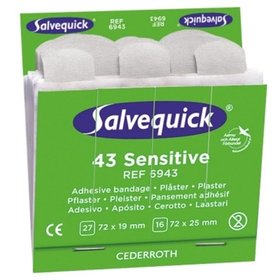 CEDERROTH - Salvequick Pflaster sensible 6943 Allergiker 43 St./Pack.