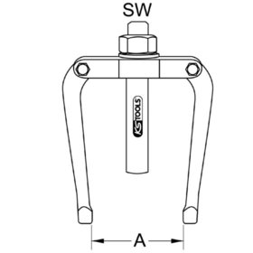 KSTOOLS® - Gegenstütze für Innen-Auszieher, 60-130mm, M10xG3/8"