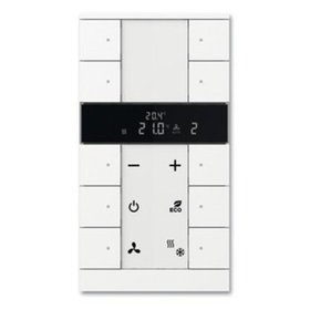 Busch-Jaeger - Raumtemperaturregler UP KNX std-ws glz Bussystem KNX Bedienelement m.Display