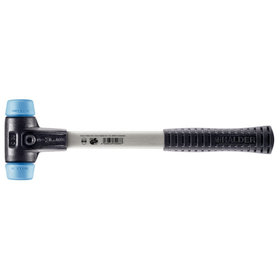 HALDER - SIMPLEX-Schonhammer, TPE-soft, mit verstärktem Tempergussgehäuse und Fiberglasstiel | D=30 mm | 3701.030