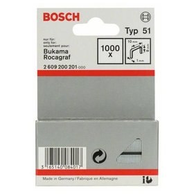 Bosch - Flachdrahtklammer Typ 51 10x1x8mm 1.000er-Pack (2609200201)