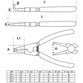 BGS - Sprengringzangen-Satz 175mm 4-teilig