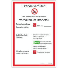 SafetyMarking® - Brandschutzordnung 200x300mm PVC