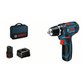 Bosch - Akku-Bohrschrauber GSR 12V-15, mit 2 x 2.0 Ah Akku (060186810F)