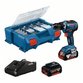 Bosch - Akku-Bohrschrauber GSR 18V-55 mit 2x Akku GBA 18V 4.0Ah, L-Case Pick & Click (06019H5209)