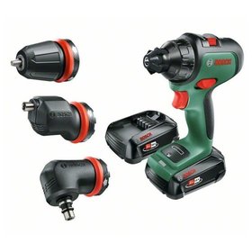 Bosch - Akku-Bohrschrauber AdvancedDrill 18, 2 x Akku 18V 2.5Ah, Winkel-/Exzenteraufsatz (06039B5008)