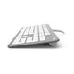 hama® - Tastatur KC-700, silber-weiß, 00182651, kabelgebunden