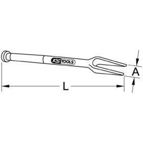 KSTOOLS® - Trenn- und Montagegabel, 45mm