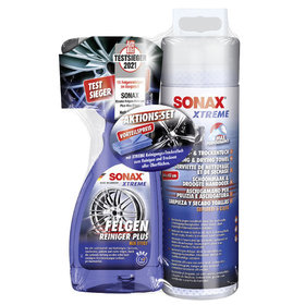 SONAX® - XTREME Felgenreiniger + XTREME Reinigungs + Trocken-Tuch Aktions-Set 500 ml
