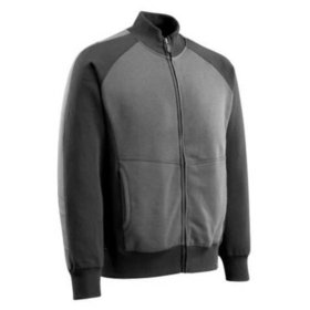 MASCOT® - Sweatsshirt Amberg, mit Reißverschluss, dunkelanthrazit/schwarz, Größe 2XL