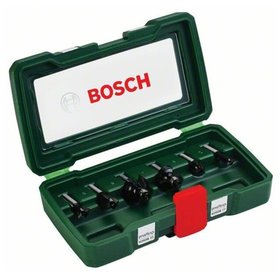 Bosch - Hartmetall-Fräser-Set xPromo, 6-teilig, Schaft-ø8mm