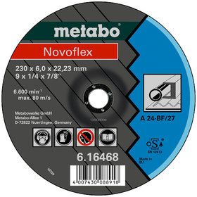 metabo® - Novoflex 115x6,0x22,23 Stahl, Schruppscheibe, gekröpfte Ausführung (616460000)