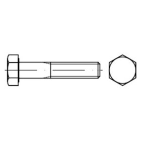 Sechskantschraube mit Schaft Feingewinde DIN 960 Stahl 10.9 M20x1,5 x 100mm