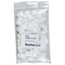 fischer - Abdeckkappe für Fensterrahmendübel ASM 10 W weiß