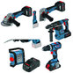 Bosch - 18V Profi-Set 5-teilig GSB + GWS + GBH + GSA + GLI