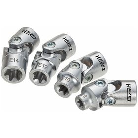 HAZET - Gelenk-Steckschlüssel-Satz 880G-E/4, 3/8" 4-teilig für TORX® E8-E14