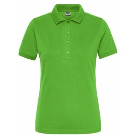 James & Nicholson - Damen Bio Workwear Poloshirt Stretch JN1805, lime-grün, Größe 3XL