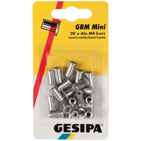 GESIPA® - Blindnietmuttern Mini-Pack Alu M 4 Kurz