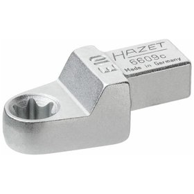 HAZET - Einsteck TORX® Ringschlüssel 6609C-E10, Einsteck-Vierkant 9 x 12mm, Außen TORX® Profil, E10