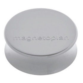 magnetoplan - Magnete Ergo Large, 34mm, grau, Pck=10 Stück, 1665001, Haftkraft: 2kg
