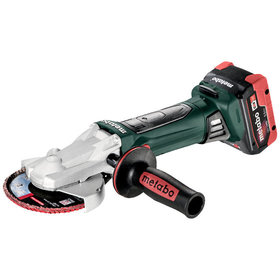 metabo® - Akku-Flachkopf-Winkelschleifer WF 18 LTX 125 Quick (601306660), metaBOX 165 L, 18V 2x5.5Ah LiHD + ASC 145