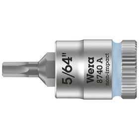 Wera® - 8740 A Zyklop Bitnuss 1/4", für Innensechskant, 5/64" x 28mm