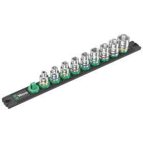 Wera® - Nuss-Magnetleiste B Imperial 1 Zyklop Steckschlüsseleinsatz-Satz, 3/8"-Antrieb, zöllig, 9-teilig