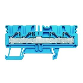 Weidmüller - Reihenklemme 0,5-4mm² 1Etage 2kl blau 32A TS35 Hutschiene 35mm