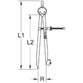 KSTOOLS® - Präzisions-Feder-Spitzzirkel mit Bleistifthalter