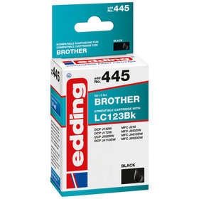 edding - EDD-445 ersetzt Brother LC123BK - schwarz - 14 ml