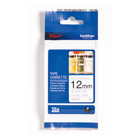 brother - P-touch Schriftbandkassette TZEN231 12mm x 8m unlaminiert schwarz auf weiß