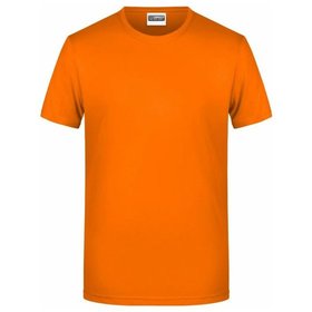 James & Nicholson - Herren Basic T-Shirt 8008, orange, Größe XXL