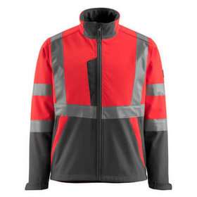 MASCOT® - Kiama Soft Shell Jacke SAFE LIGHT, hi-vis Rot/Dunkelanthrazit, Größe XL