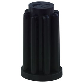 BS ROLLEN - MB-Hülse 17mm, G50, für Rundrohr, Kunststoff schwarz