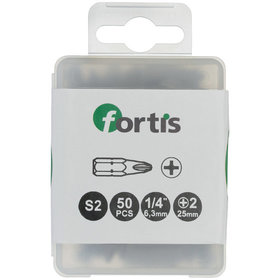 FORTIS - Bit 1/4" DIN 3126 C6,3 PH2 50er Pack