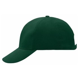 James & Nicholson - 6 Panel Cap MB6128 mit fester Laminierung, dunkelgrün, Einheitsgröße