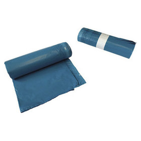 Comcoclean - Abfallbeutel LDPE-MS, 70x93+5cm, 120 Liter, blau, Rolle=10St, 22468, 50µm