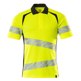 MASCOT® - Polo-Shirt ACCELERATE SAFE, hi-vis Gelb/Schwarz, Größe S-ONE