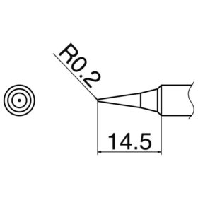 Hakko - Lötspitze Serie T18, Format I0,2